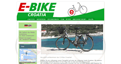 Desktop Screenshot of e-bike-croatia.com